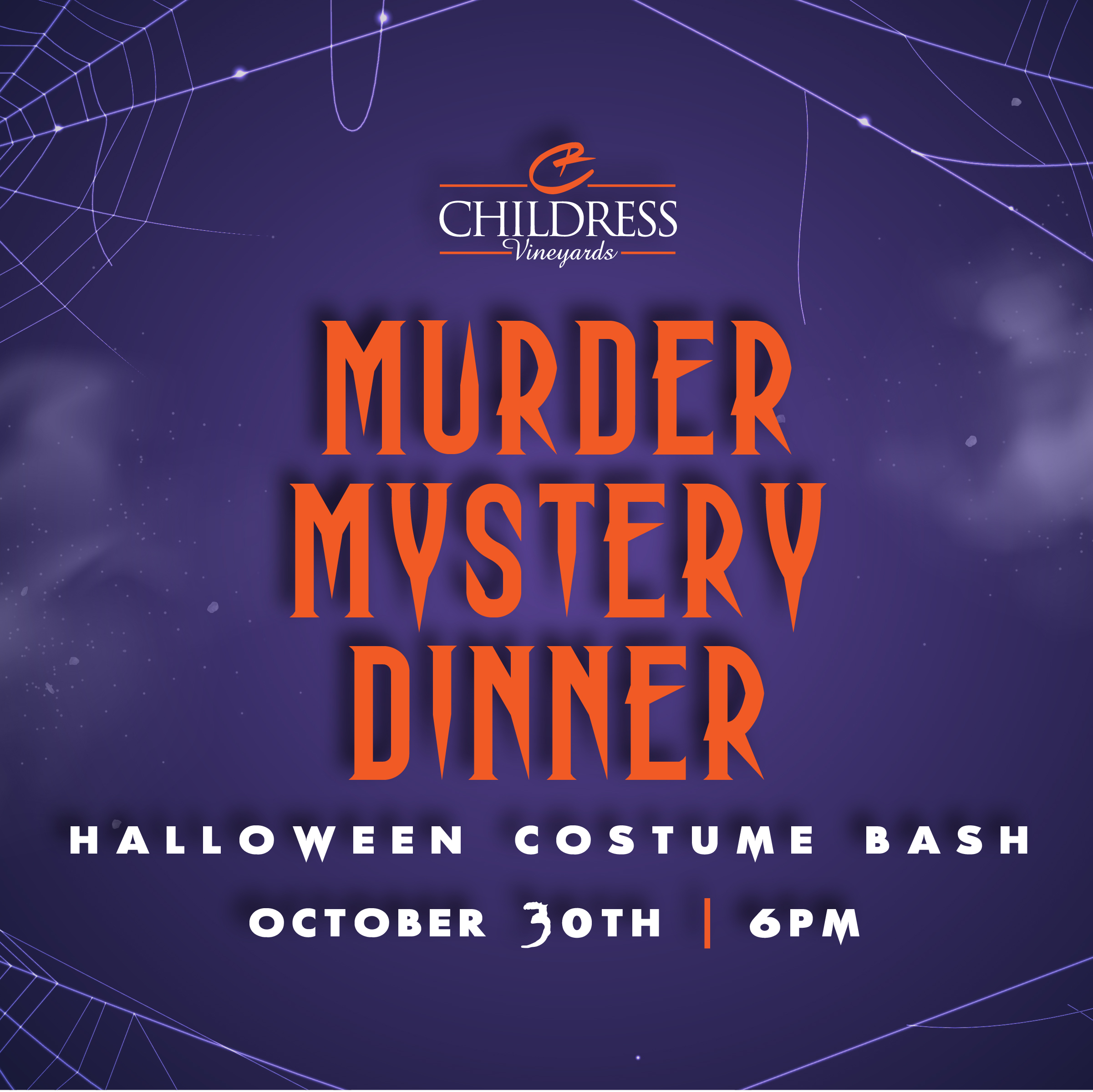 Murder Mystery Dinner Halloween Costume Bash Childress Wines