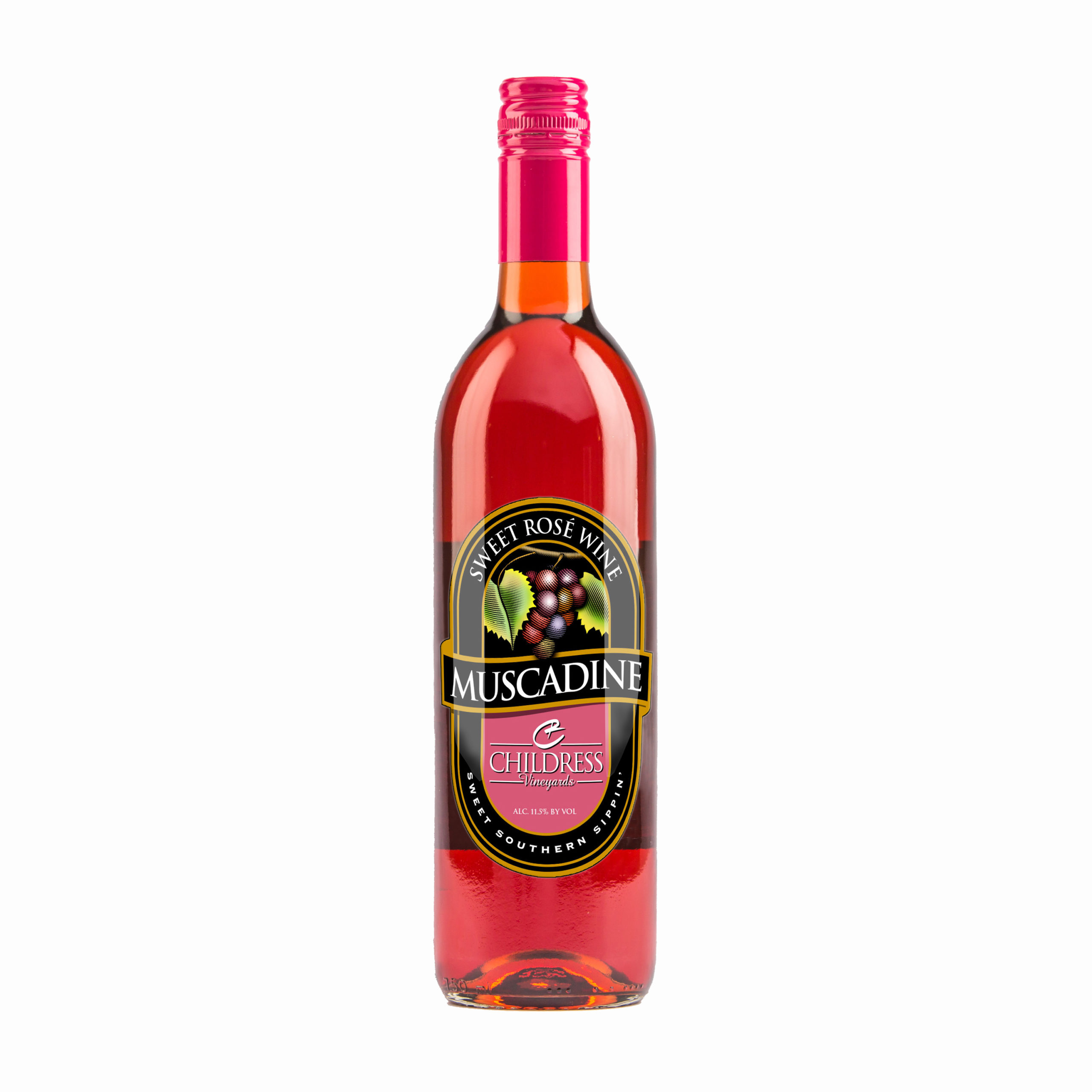 Childress Vineyards and Winery Muscadine Sweet Rose Wine Blend